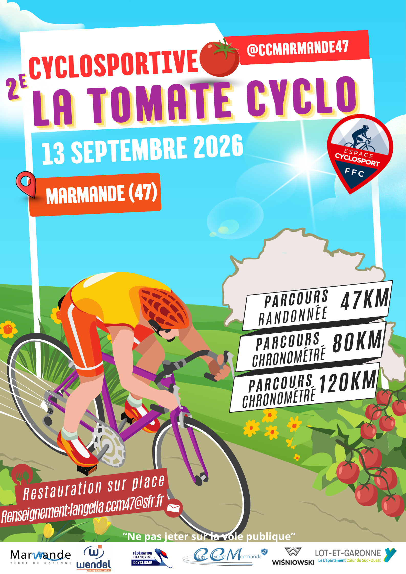Affiche tomate cyclo